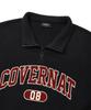 COVERNAT Arch Logo Fleece Half Zip Sweatshirt Black