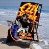 proof beach towel with a Ozzy Madman pattern - soft,absorbent,quick-drying,machine washable - perfect for swimming,camping,bathing