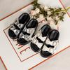 Thick-soled One-word with Rhinestone Square Buckle Outside Slippers Women's Summer New Fashion Casual Muffin Bottom Beach Sandals Women