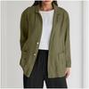 Casual Loose Long Sleeved Jacket Women Solid Color Button Pocket Fashionable