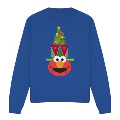 Sesame Street Unisex Adult Elmo Nutcracker Christmas Sweatshirt