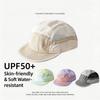 Color-Block 5 Panel Camp Hat Men Women Quick Dry Breathable Mesh Baseball Cap Lightweight Soft Brim Outdoor Running Sun Hats
