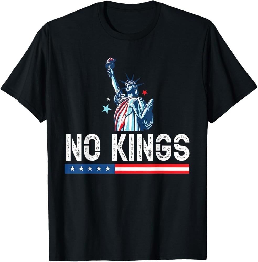 

No Kings In America We The People Resist USA Flag 4th July Unisex T-Shirt 2XL