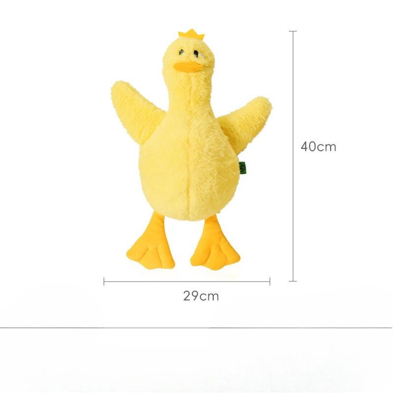 Funny Duck Dog Toy for Relaxation and Self-Entertainment Talking Pet Toy with Fur Dog Toy Dolly