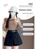 Women's High-Waisted A-Line Skort: 2026 Spring/Summer Fashion, Two-Piece Design, Wide-Leg, Casual Shorts.