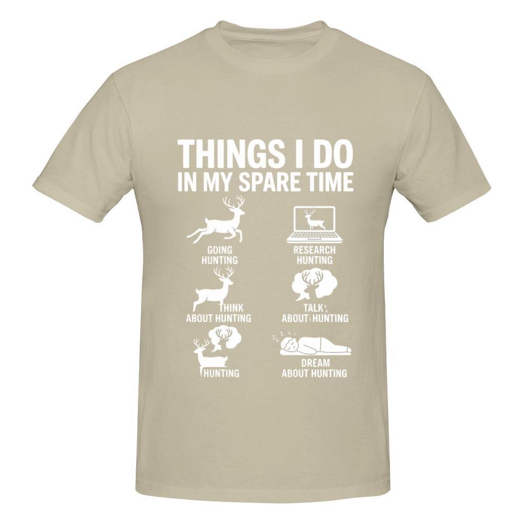 Things I Do In My Spare Time Deers Breathable Tshirt Casual And Relaxed Trendy And Personalized Tees