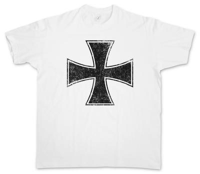 KLASSISCHES EISERNES KREUZ VINTAGE LOGO T-SHIRT - Biker EK Eisernes Ehrenkreuz Medaille