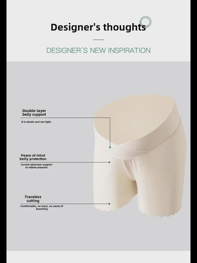 Women's Summer Maternity Wear: Anti-Exposure Ice Silk Pants, Leggings, and Shorts