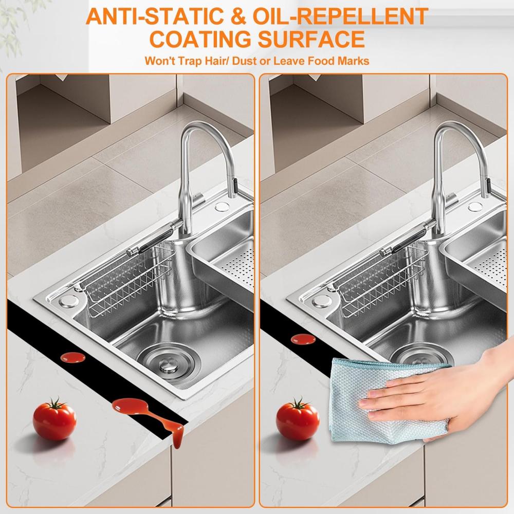 Silicone strip for the gap cover of the stove counter, heat-resistant oven gap filler, sealing, stain-resistant and easy to clea