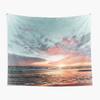 Ocean Sunset Tapestry Beach Wave Wall Hanging Tapestries Sky Cloud Scenery Tapestry  Home Decor for Bedroom Dorm Living Room
