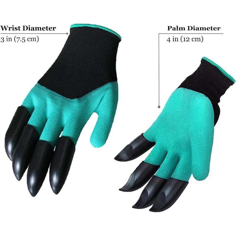 Trädgårdshandskar med klor Latex Arbetsvantar Vattentäta Anti-halk Slitstarka Plantering Grävning Utomhusarbetsvantar