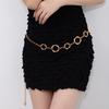 Atmospheric metal waist chain, women's adjustable dress waist, multi-layer premium chain belt.