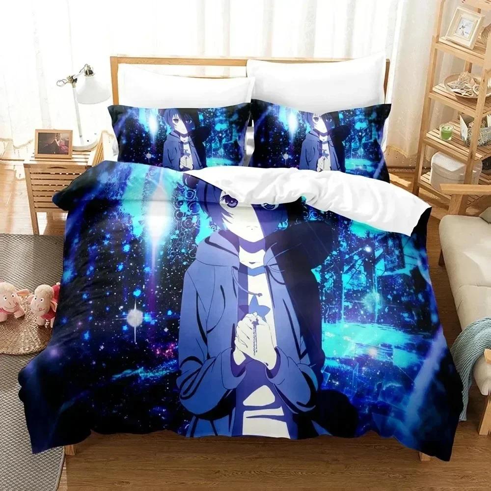 Comforter 3D Black Rock Shooter Anime Bedding Set Bedroom Soft Modern S Comefortable Kids And