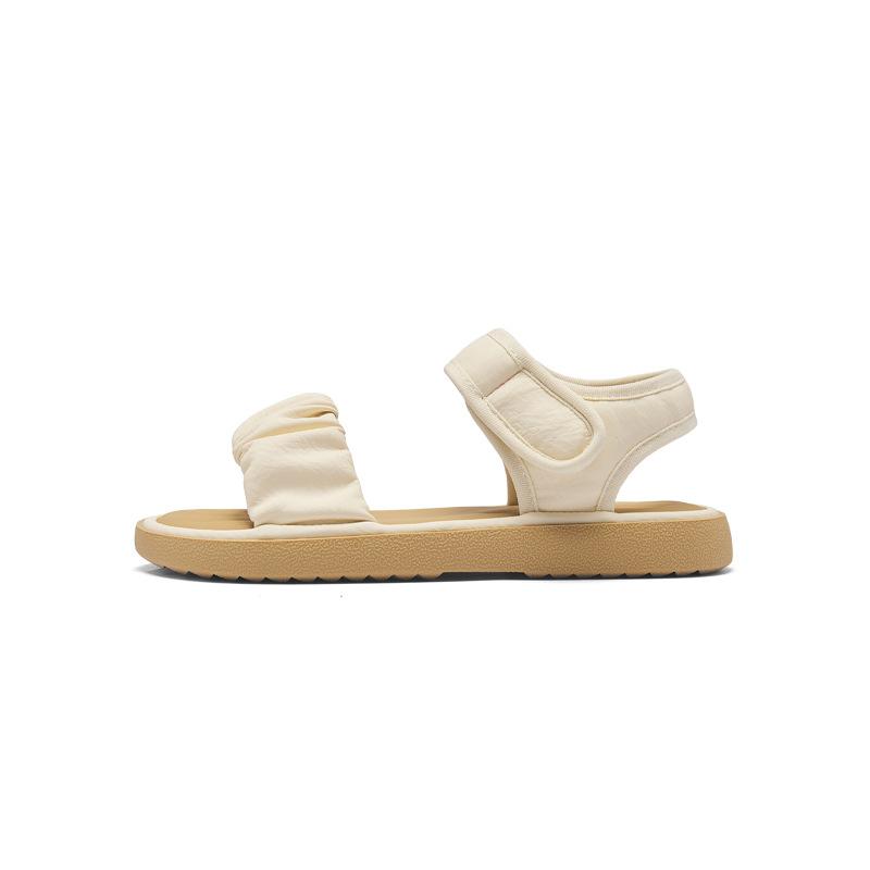 Augustine Sandalen mit flacher Sohle Neue Sommermodelle sind schön zu Röcken, kühle Hausschuhe für Schwangere mit dicker Sohle