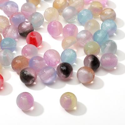 Resin Gentle Round Beads for DIY Necklace Bracelet Earring Craft 10 Pcs