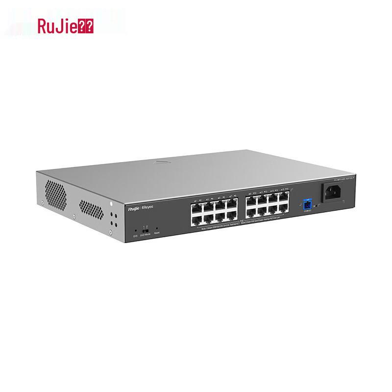 

Ruijie 16-Port Gigabit Layer 2 Managed POE Access Switch