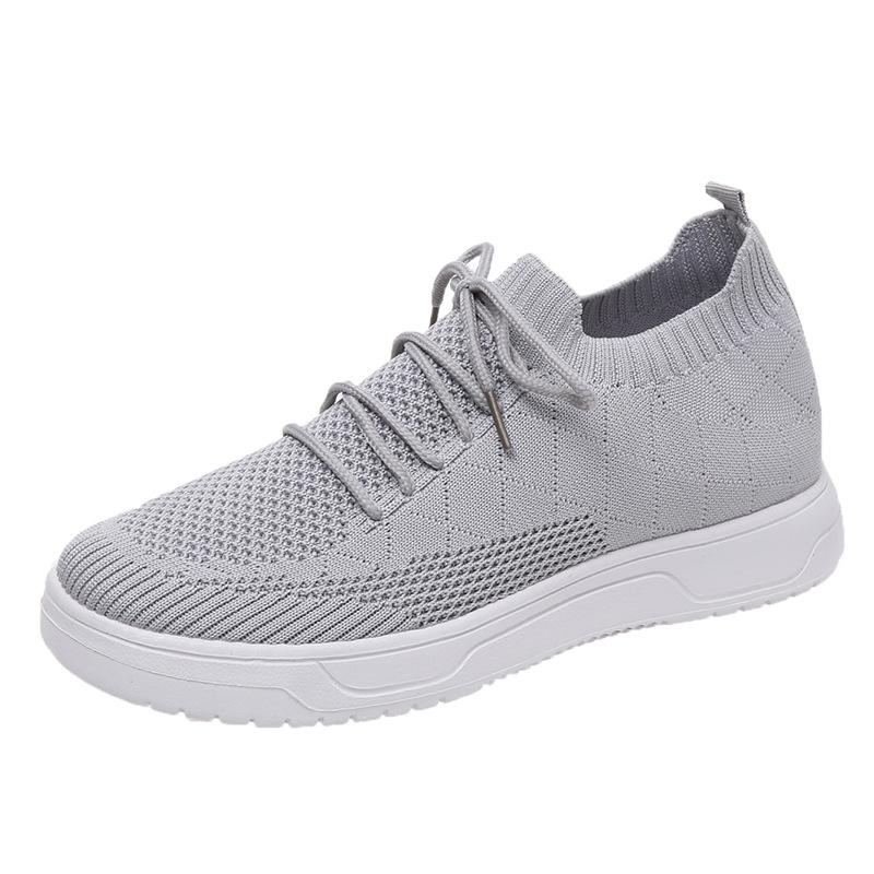 Trendy and Minimalist Single Shoes 2024 New Mesh Breathable Korean Version Versatile and Comfortable Women's Vulcanized Shoes