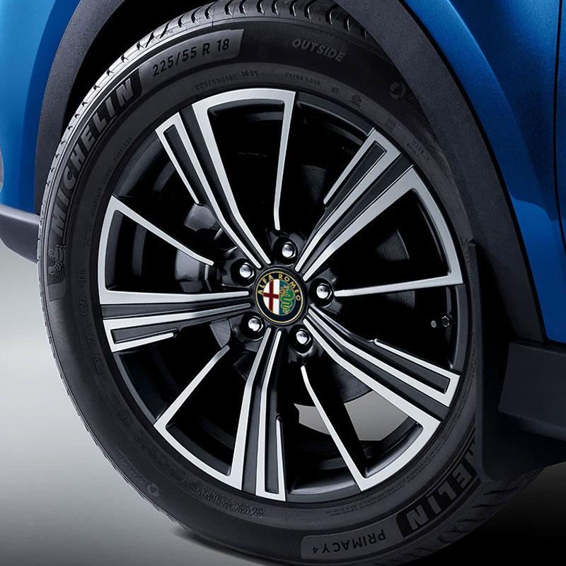 Car Wheel Hub Cover Cap Sticker Rim Decal Tire Center Emblem For Alfa Romeo giulia stelvio giulietta 159 147 156 166 Accessories