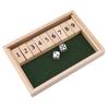 Classic Game Shut the Box Bar Game for W/ 9 Digital Tile 2 Dice for Party Desktop Men Women Interaction Family Gathering