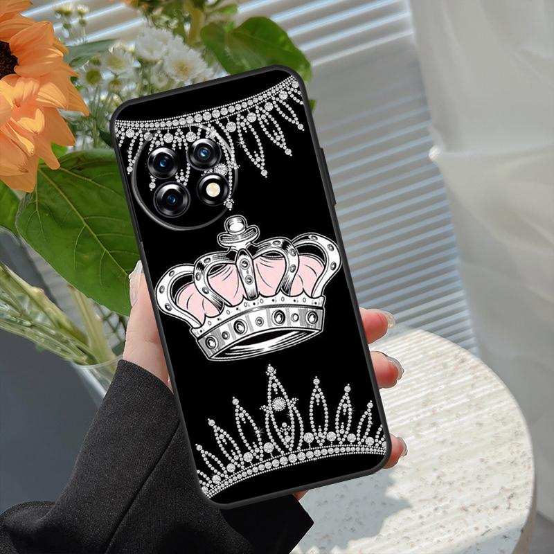 Queen King Crown Case For OnePlus 15 15R 12 12R 13T 13R 13 11 10 10R 10T 8T Nord 5 CE 2 3 4 Lite N20 N30 Cover