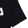 FILA Minimalist Letter Logo Print American Vintage Casual Crew Neck Short Sleeve T-Shirt Unisex Tops Black FS2RSB2001X-BLK
