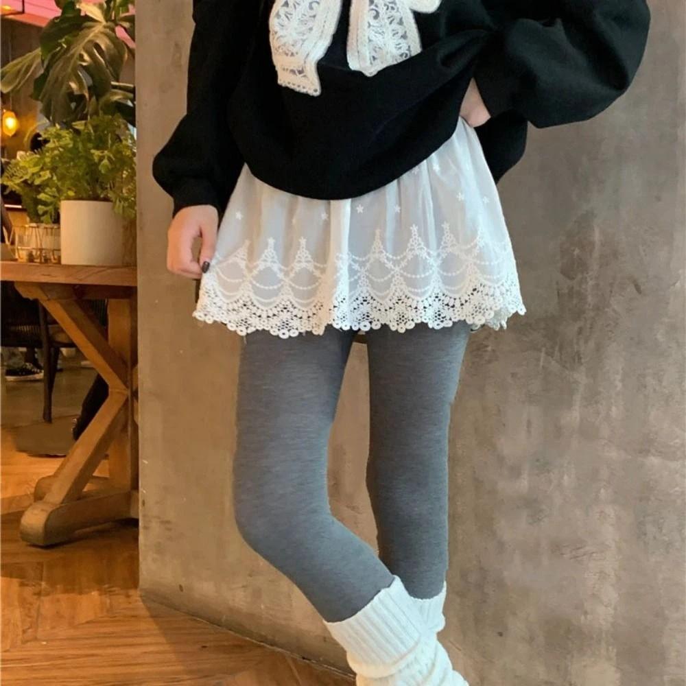 Korean Style Lace Underskirt Slips Anti-glare Lace Lining Petticoat Sweet Mini Short Dress Girls