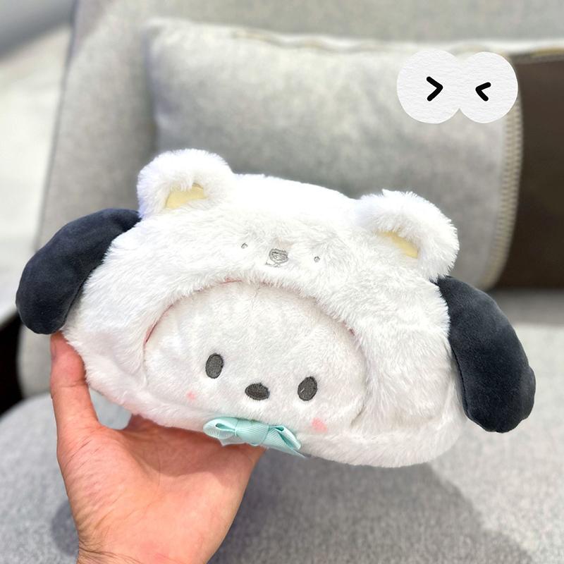 Hello Kitty Pencil Case Large Capacity Plush Pen Holder Hello Kitty Storage Bag Makeup Bag Cosmetics Pouch Desk Organizer Bag