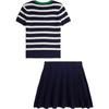 Polo Ralph Lauren Dress Set Striped Cotton Knit Pony Embroidery Kids dress CWPO2STG2U20034-410