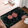 Non-slip Bedroom Corridor Living Room Entrance Door Mat  Rug Washable Tropical Plant Pattern Welcome