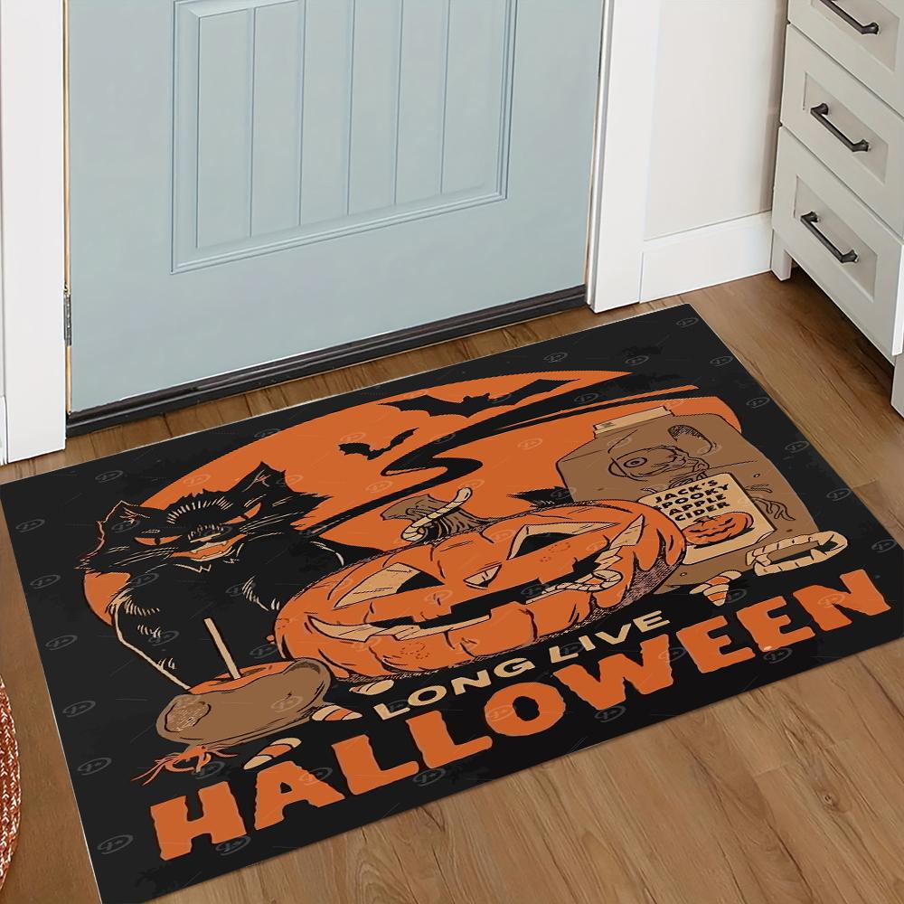 

Хэллоуин Мультяшный Смешной Ковер Домашний Декор Мягкий и Впитывающий Напольный Коврик У Входа Противоскользящий Ванная Комната Домашнее Украшение 50X80CM