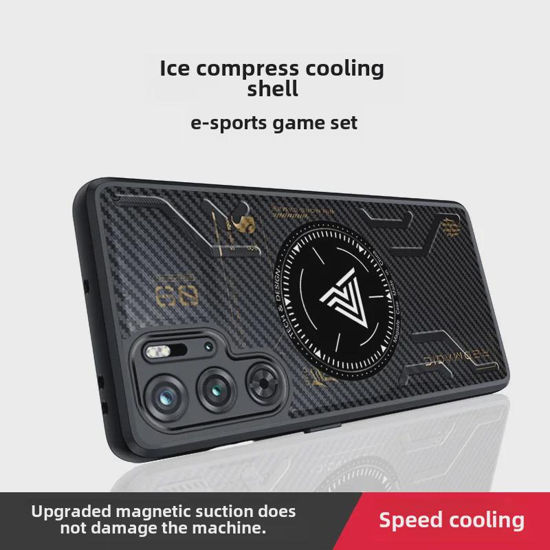 Red Magic 9 Pro/9S Pro+ Anti-Frosted Heat Dissipation Magnetic Case - Transparent with Wallet Feature