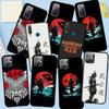 Phone Case for iPhone 17 16 15 Plus X XR 16E Huawei P30 P20 Lite Redmi Note 14 12 11 13 Pro Max OPPO A60 A80 A40 A18 A38 A17 A54 Bushido Samurai Cover