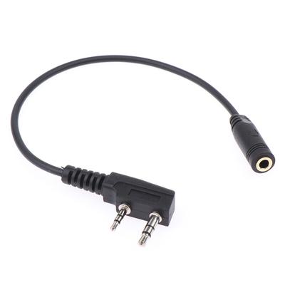 Câble de transfert d'écouteurs audio femelle K1 à 2 broches 3,5 mm pour Tyt pour adaptateur de casque talkie-walkie Uv5R 888S