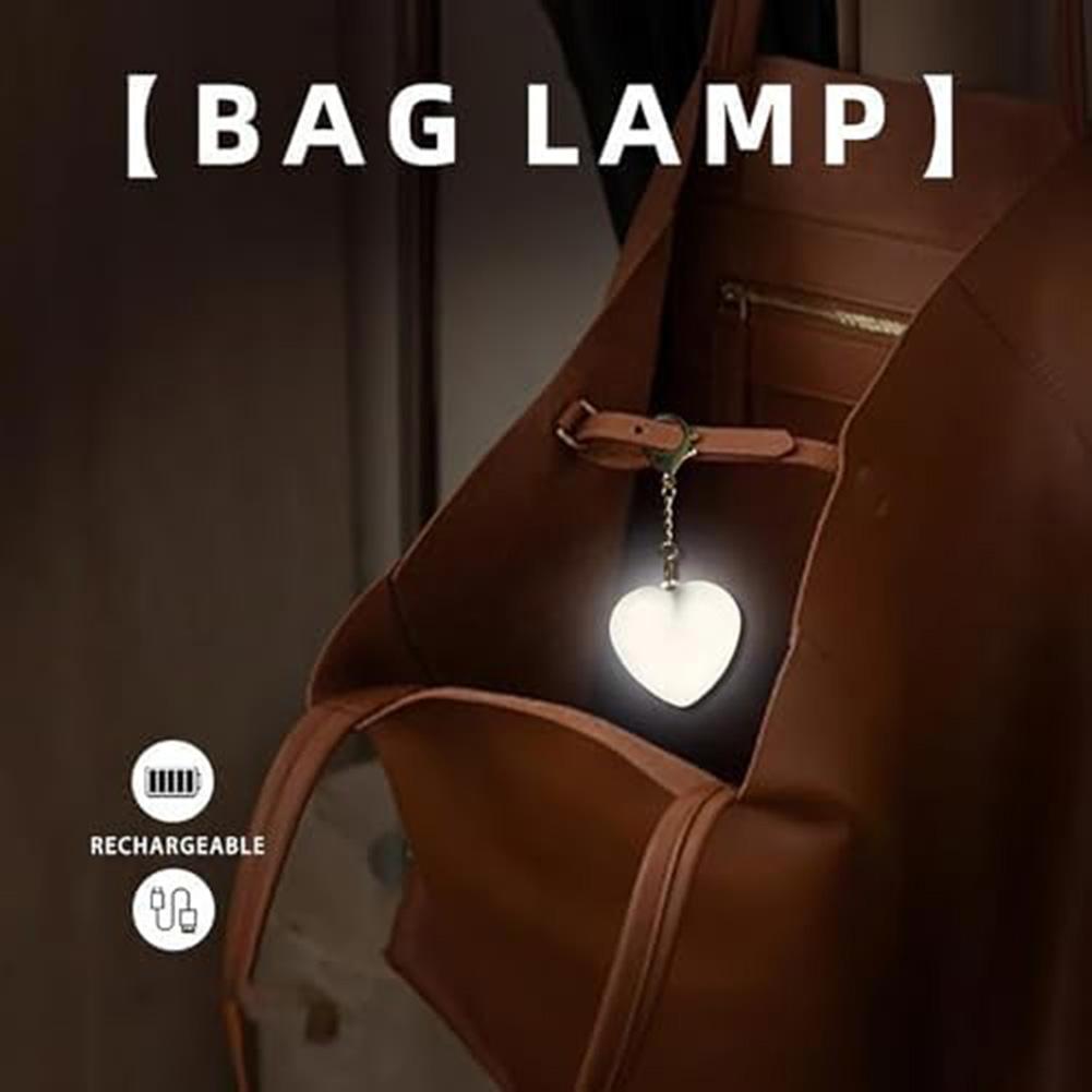 3PC Heart Shaped Touch Sensor Light for Bags Bright LED Illumination for Dark Conditions Compact Design for Everyday Carry