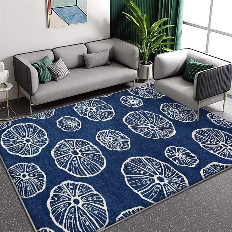 Plant Flower Carpet Living Room Coffee Table Mat Household Bedroom Bedside Carpet Bathroom Soft Foot Pad