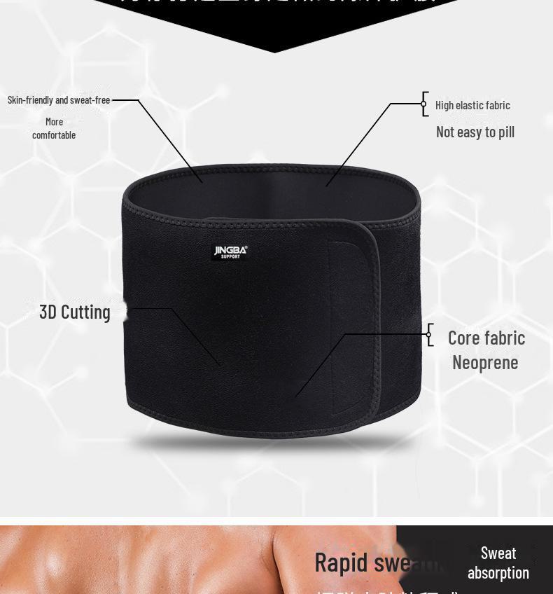 JINGBA Sports Waist Support Belt for Running, Cycling, Basketball, and Weightlifting