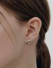 Hyeres Lor [Edition Y] Grip One-Touch Silver (W) Earrings S Hl4E64442W9Xxx