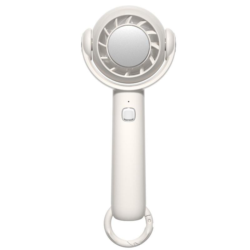 Cross-border New High-speed Handheld Small Plastic Fan Turbo Fan Portable USB Charging Brushless Motor Ice Cooling Neck-Hanging