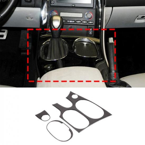 Carbon Fiber Central Console Gear Shift Panel Trim Sticker for Corvette C6 05-13