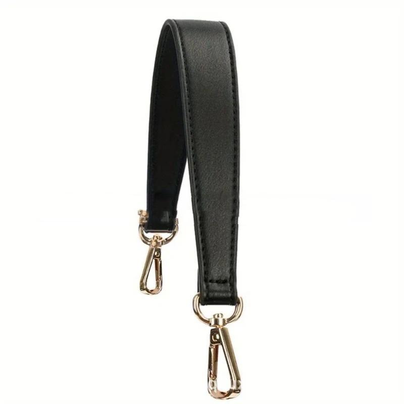 Artificial Leather Bag Strap Handbags Handles For Handbag Short Bag Strap Purse Strap Golden Buckle Replacement Bag Belt