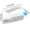 V-Shape Crevice Cleaning Brush, Reaches 90° Corners. 16x4x11cm, White Plastic, for Tiles & Grout