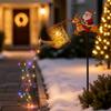 Waterproof Christmas Santa Solar Kettle  Light Lawn Landscape Festive  Lights  Christmas Season