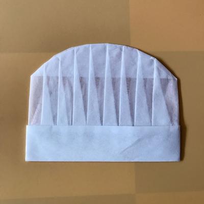 10Pcs Disposable Hat Round Non-Woven Headgear Dust-Proof Chef Food Factory Workshop Anti-Hair Fall Cap