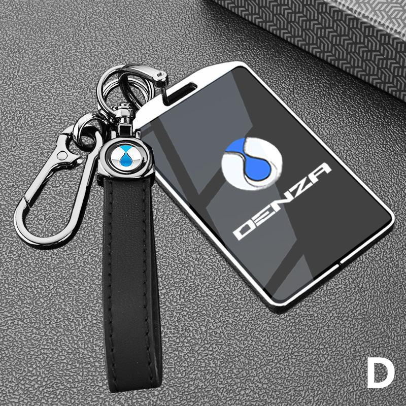 Car Key Case For Denza N9 D9 Z9 Gt N7 N8 X Dmi + Keychain Remote Cover Bag Shell Housing Ring Holder Fob Accessories