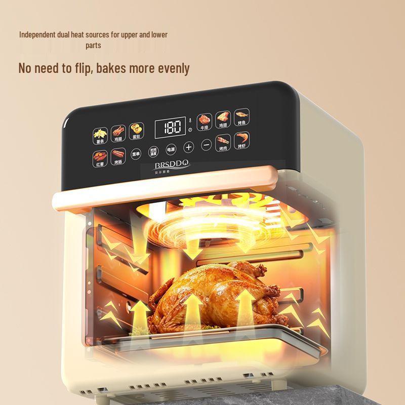 Smart Multi-Functional Air Fryer - High Power Electric Oven for Fries & Fried Chicken with Large Capacity, Visible Cooking