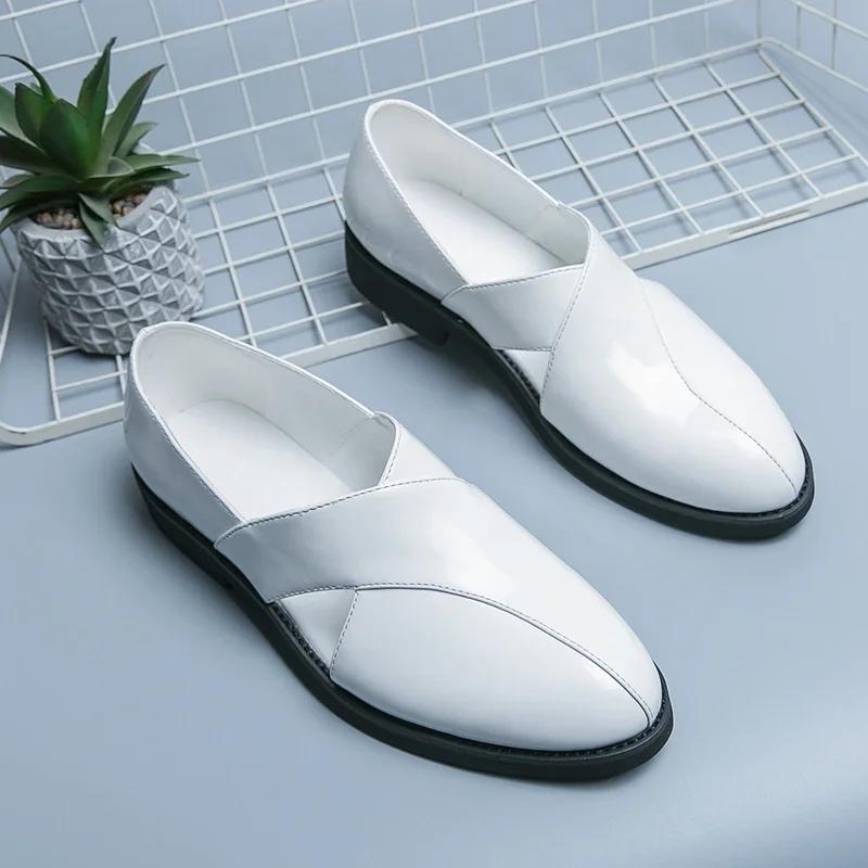 Men Business Dress Shoes PU Low Heel Hollow Out Comfortable Breathable Loafers Shoes Professional Classic Men Sandals