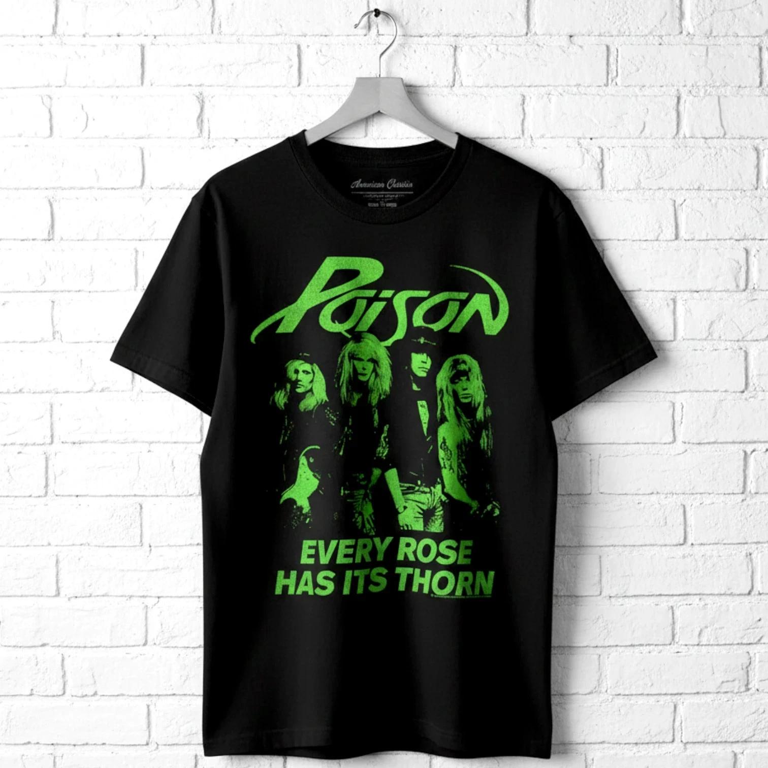Poison Every Rose Has Its Thorn Green Men s T Shirt XXXL