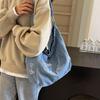 Jeanstasche Damen große Kapazität 2025 neu Sommer lässig Schulter Messenger Stofftasche Klasse Tragetasche