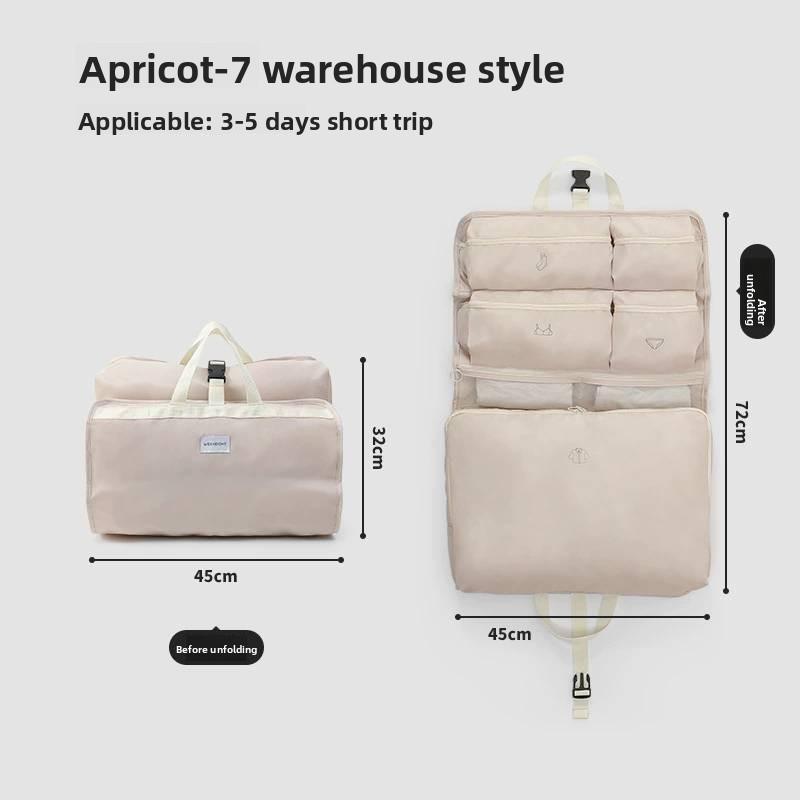 Travel Organizer Bag With Multiple Compartments For Lingerie And Clothing Storage In Bedroom