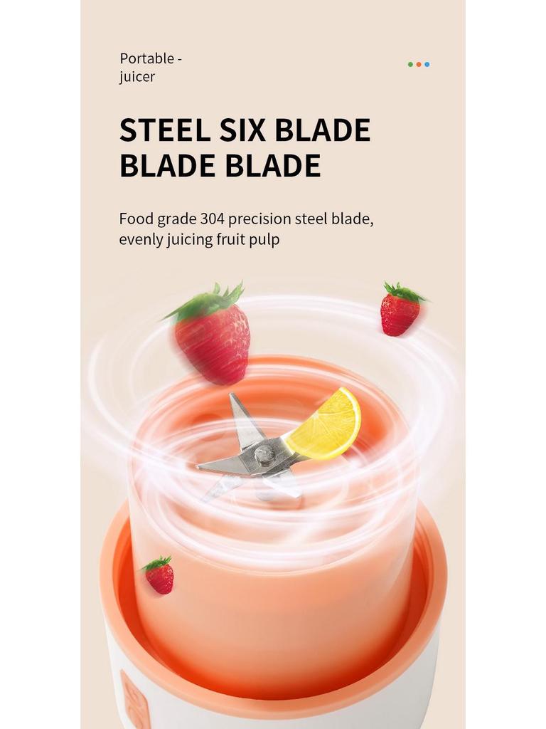 Wireless Portable Mini Electric Juicer with USB Charging